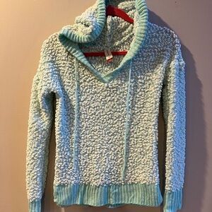 No Boundaries Size Small (3-5) Mint Green Hooded Sweater